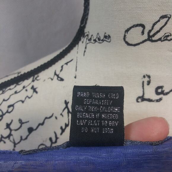 Cejon Blue Open Front Cardigan Kimono Short Size OSFM - Picture 8 of 8